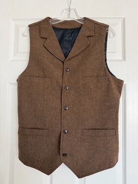 Men's Tweed Suit Vest